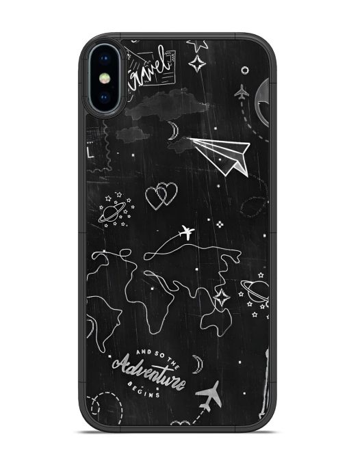 Wanderlust Sketchbook Glossy Soft Edge Case for Apple Iphone X Chachhi