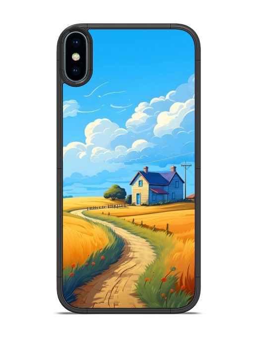 Countryside Cottage Glossy Soft Edge Case for Apple Iphone X Chachhi