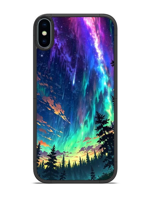 Cosmic Canvas Glossy Soft Edge Case for Apple Iphone X Chachhi