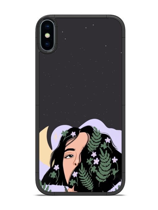 Lunar Lullaby Glossy Soft Edge Case for Apple Iphone X Chachhi