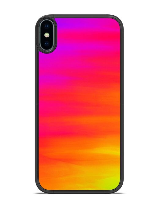 Neon Horizon Glossy Soft Edge Case for Apple Iphone X