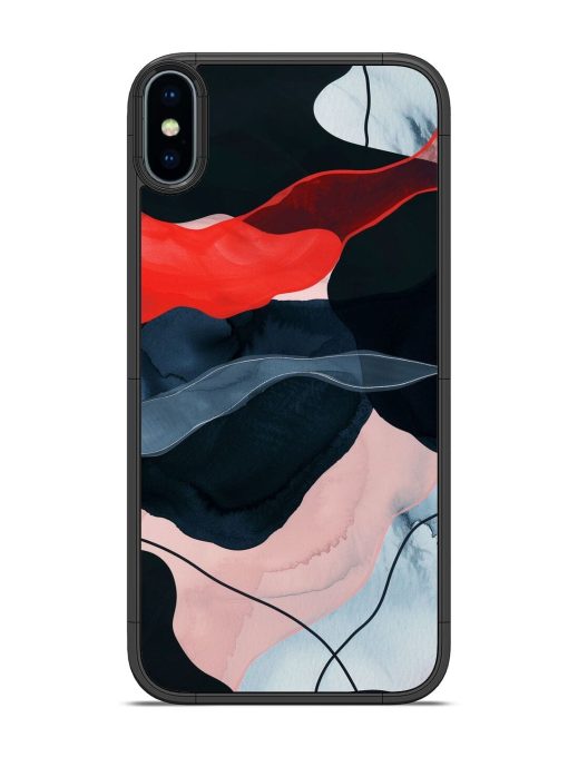 Dark Currents Glossy Soft Edge Case for Apple Iphone X Chachhi