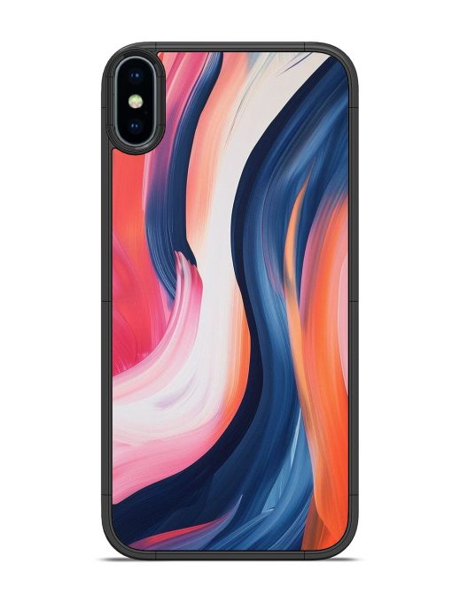 Whirling Hues Glossy Soft Edge Case for Apple Iphone X Chachhi