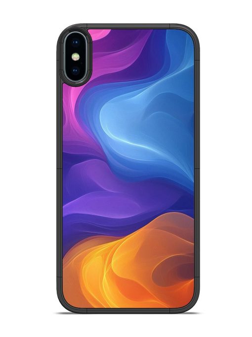 Cosmic Currents Glossy Soft Edge Case for Apple Iphone X Chachhi