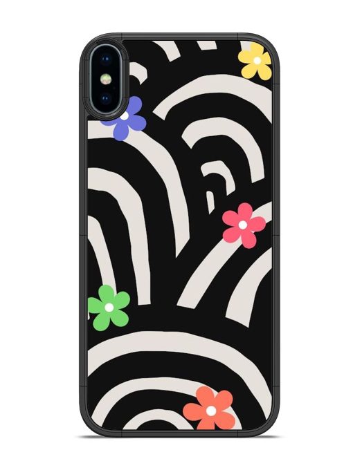 Rainbow Arcs Glossy Soft Edge Case for Apple Iphone X Chachhi