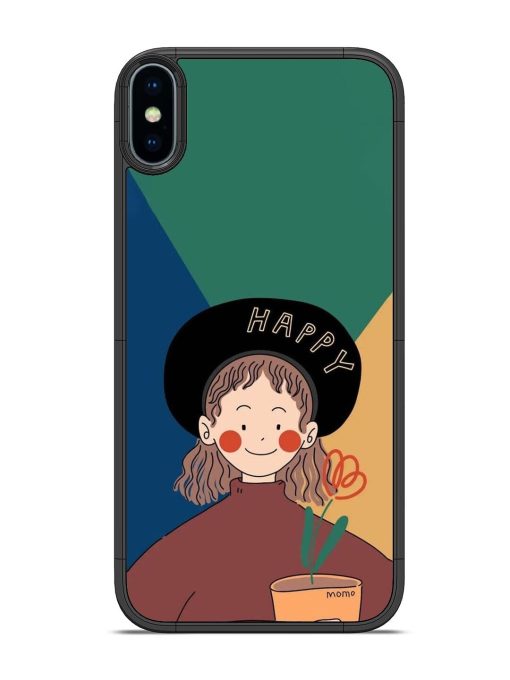 Happy Momo Glossy Soft Edge Case for Apple Iphone X Chachhi