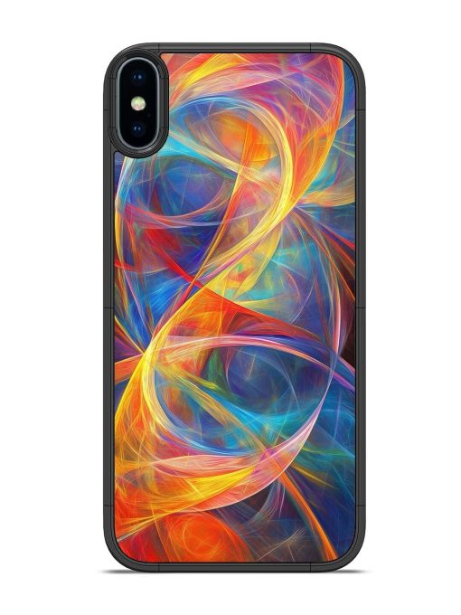 Cosmic Currents Glossy Soft Edge Case for Apple Iphone X Chachhi