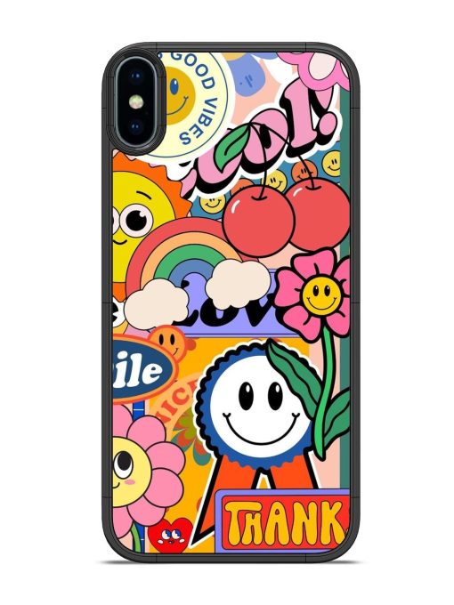 Good Times Good Vibes Glossy Soft Edge Case for Apple Iphone X