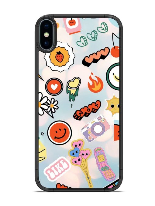 Cheerful Glossy Soft Edge Case for Apple Iphone X Chachhi