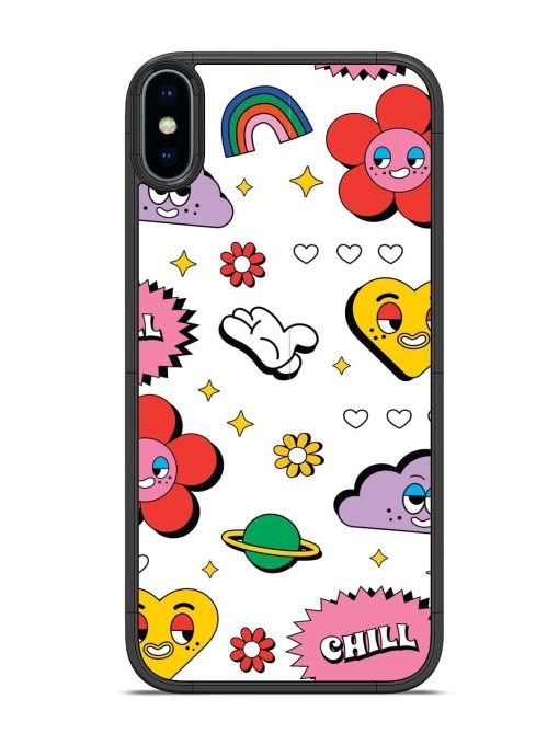 Whimsical Wonderland Glossy Soft Edge Case for Apple Iphone X Chachhi