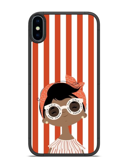 Girls Just Wanna Have Fun Glossy Soft Edge Case for Apple Iphone X Chachhi