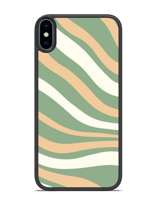 Wavy Pastel Paradise Glossy Soft Edge Case for Apple Iphone X Chachhi