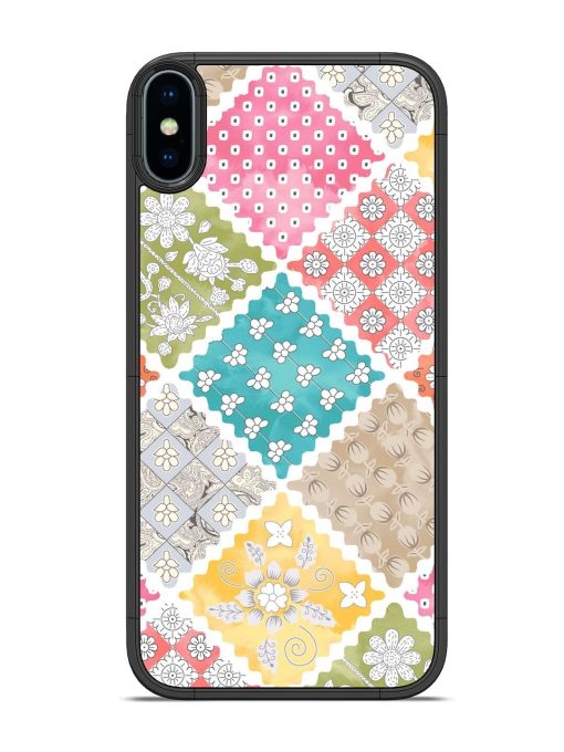 Patchwork Dreamscape Glossy Soft Edge Case for Apple Iphone X Chachhi