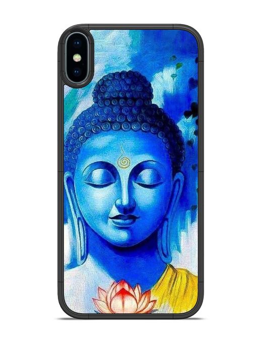 Serene Buddha With Lotus Glossy Soft Edge Case for Apple Iphone X Chachhi