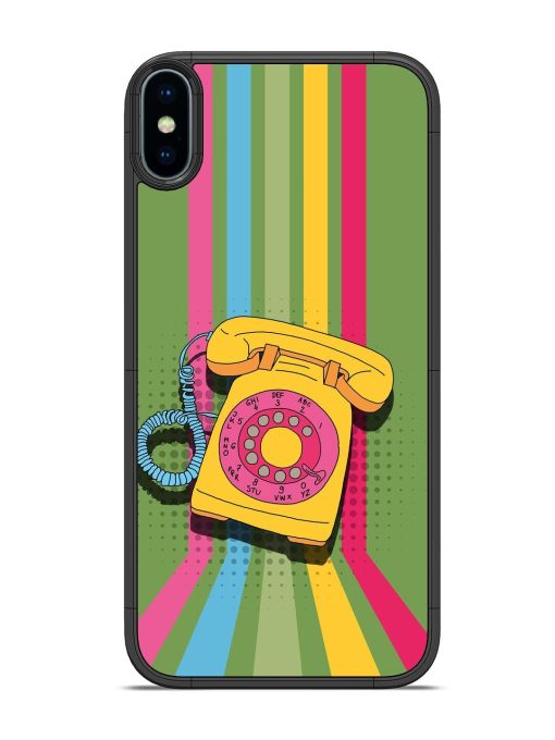 Retro Dialer Glossy Soft Edge Case for Apple Iphone X Chachhi