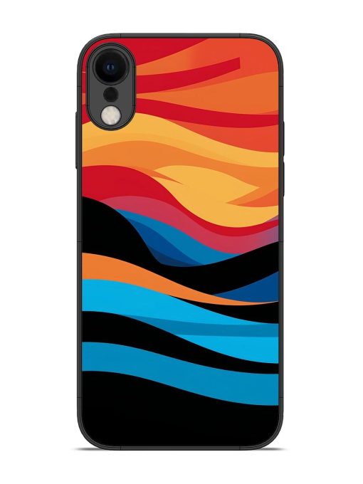 Blazing Currents Glossy Soft Edge Case for Apple Iphone Xr Chachhi