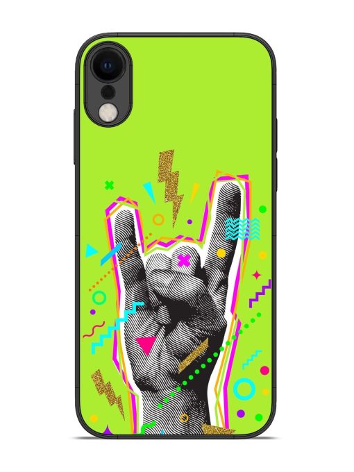 Neon Rock Glossy Soft Edge Case for Apple Iphone Xr Chachhi