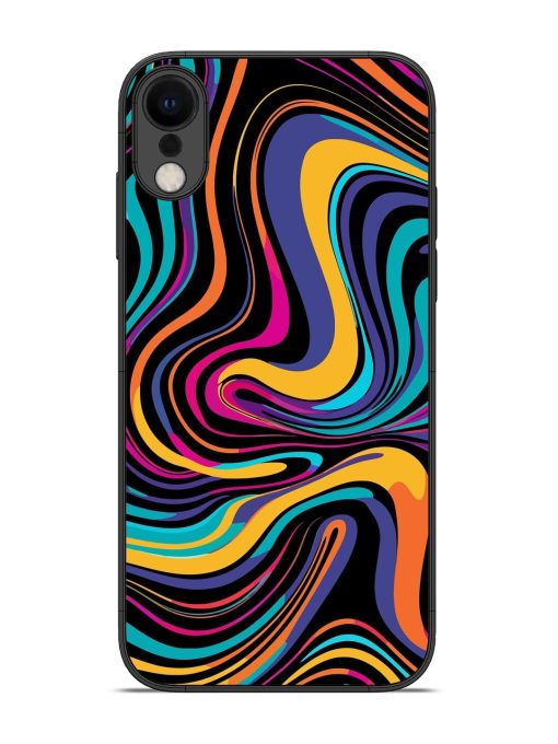 Psychedelic Swirl Glossy Soft Edge Case for Apple Iphone Xr Chachhi