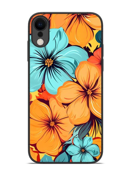 Tropical Bloom Glossy Soft Edge Case for Apple Iphone Xr Chachhi