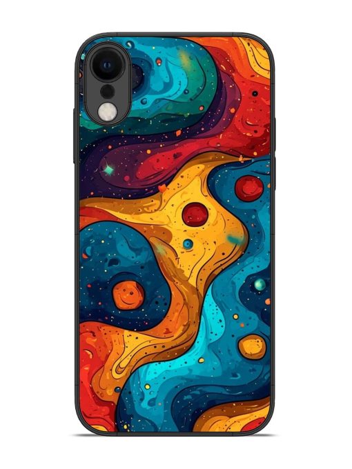 Cosmic Swirl Glossy Soft Edge Case for Apple Iphone Xr Chachhi