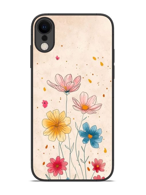 Delicate Bloom Glossy Soft Edge Case for Apple Iphone Xr Chachhi