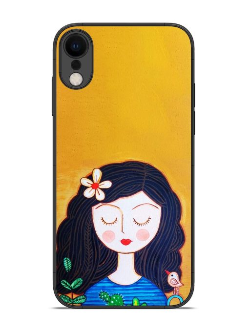 Girl Illustration Glossy Soft Edge Case for Apple Iphone Xr Chachhi