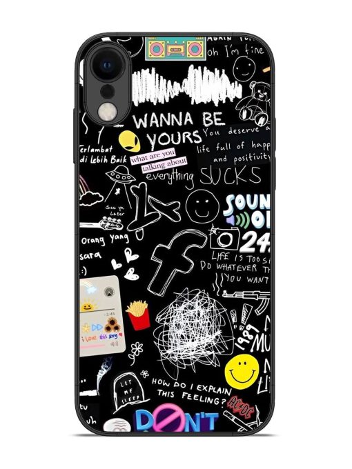 Doodle Diary Glossy Soft Edge Case for Apple Iphone Xr Chachhi