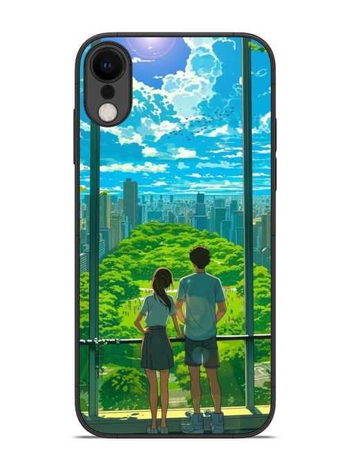 Cyberpunk Dreamscape Glossy Soft Edge Case for Apple Iphone Xr Chachhi