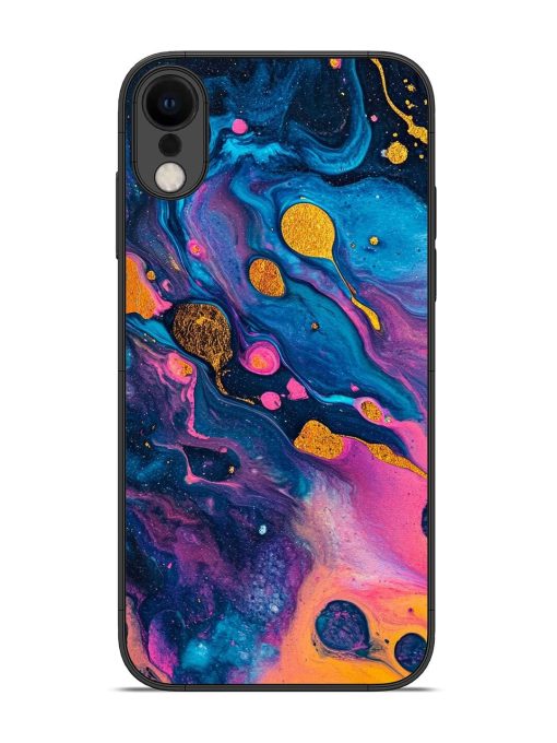 Cosmic Swirl Glossy Soft Edge Case for Apple Iphone Xr Chachhi