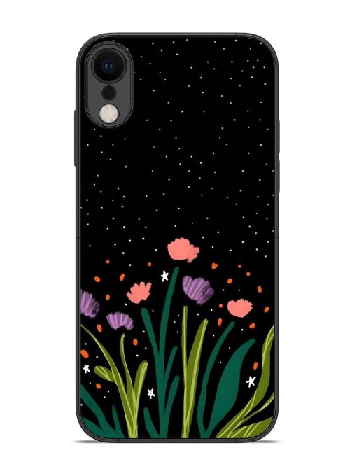 Midnight Bloom Glossy Soft Edge Case for Apple Iphone Xr Chachhi