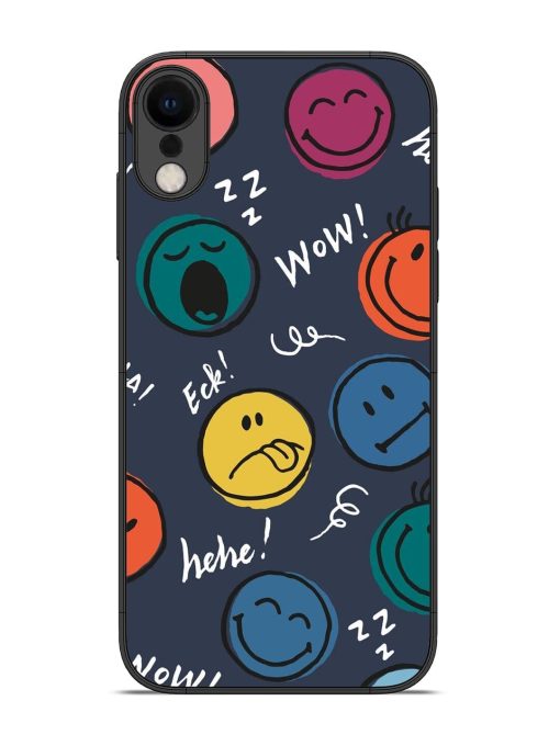 Emoticon Parade Glossy Soft Edge Case for Apple Iphone Xr Chachhi