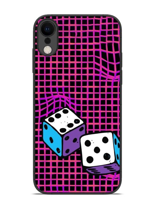 Glitched Dice Glossy Soft Edge Case for Apple Iphone Xr Chachhi