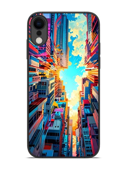 Skyward City Glossy Soft Edge Case for Apple Iphone Xr Chachhi