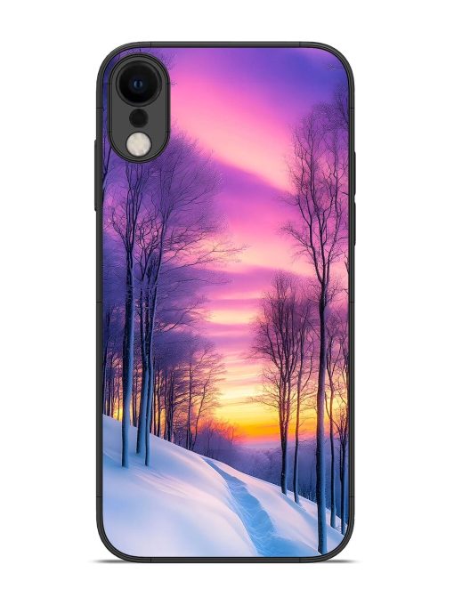 Winter'S Purple Haze Glossy Soft Edge Case for Apple Iphone Xr