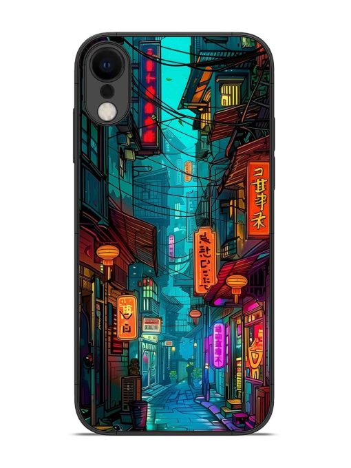 Neon Nightscape Glossy Soft Edge Case for Apple Iphone Xr Chachhi