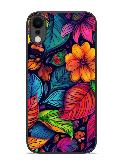 Rainbow Of Blooms Glossy Soft Edge Case for Apple Iphone Xr Chachhi