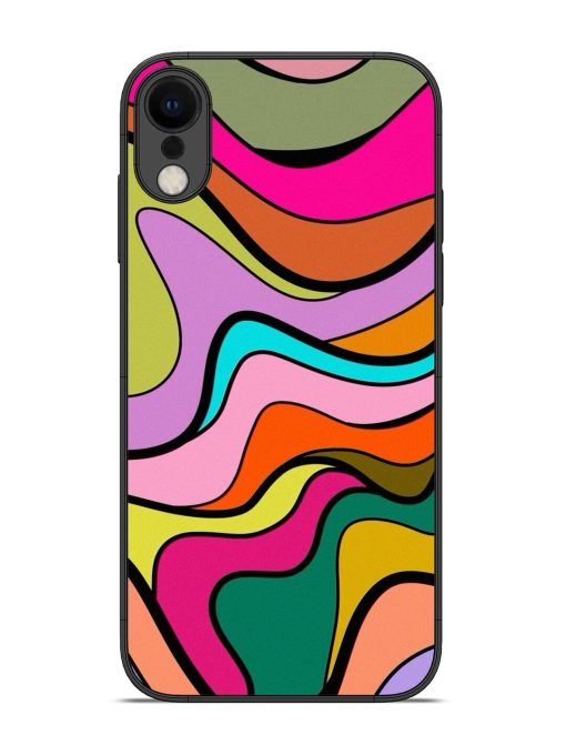 Wavy Wonder Glossy Soft Edge Case for Apple Iphone Xr Chachhi