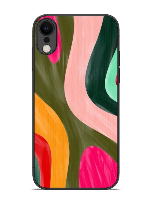 Wavy Wonderland Glossy Soft Edge Case for Apple Iphone Xr Chachhi