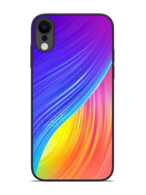 Neon Swirl Glossy Soft Edge Case for Apple Iphone Xr Chachhi