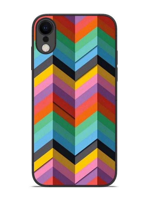 Colorful Zigzag Glossy Soft Edge Case for Apple Iphone Xr Chachhi