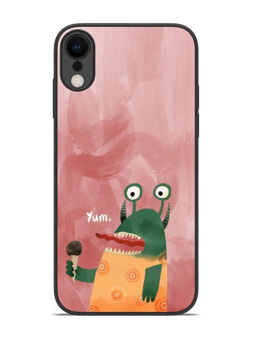 Hungry Monster Glossy Soft Edge Case for Apple Iphone Xr Chachhi