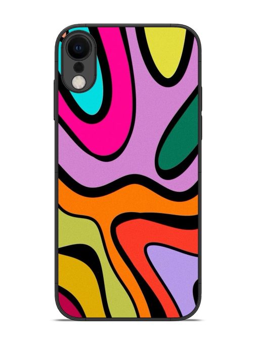 Groovy Swirls Glossy Soft Edge Case for Apple Iphone Xr Chachhi