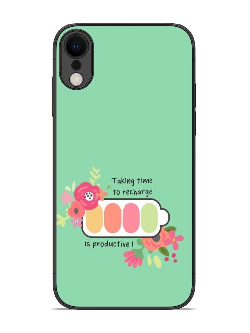 Recharge And Bloom Glossy Soft Edge Case for Apple Iphone Xr Chachhi