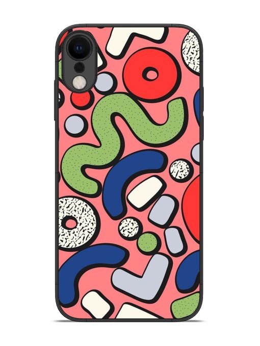 Groovy Geometric Shapes Glossy Soft Edge Case for Apple Iphone Xr Chachhi