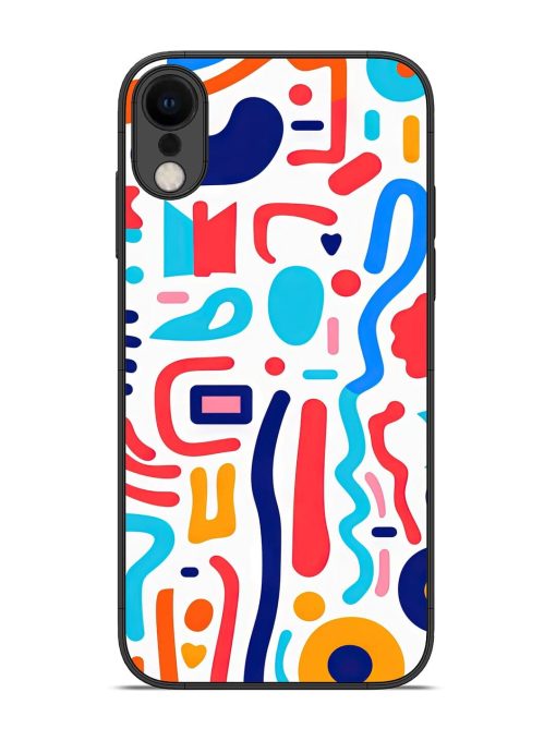 Whimsical Doodle Chaos Glossy Soft Edge Case for Apple Iphone Xr Chachhi