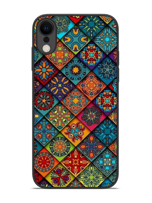 Patchwork Mandala Mosaic Glossy Soft Edge Case for Apple Iphone Xr Chachhi