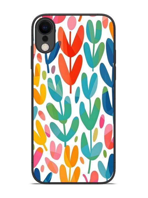 Rainbow Of Blooms Glossy Soft Edge Case for Apple Iphone Xr Chachhi