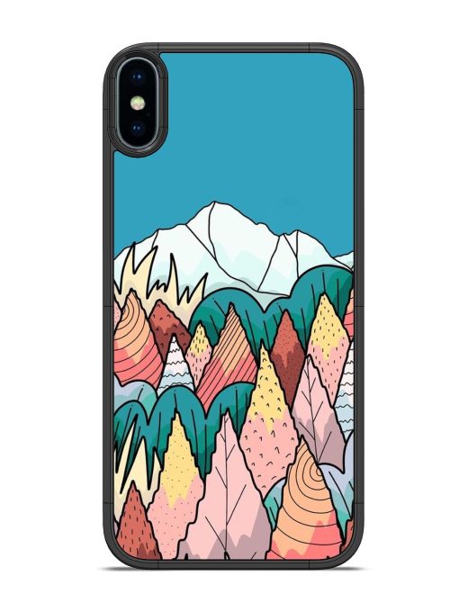 Mountain Dreamscape Glossy Soft Edge Case for Apple Iphone Xs Chachhi