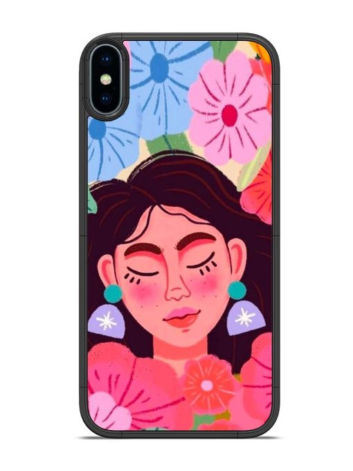 Blooming Serenity Glossy Soft Edge Case for Apple Iphone Xs Chachhi