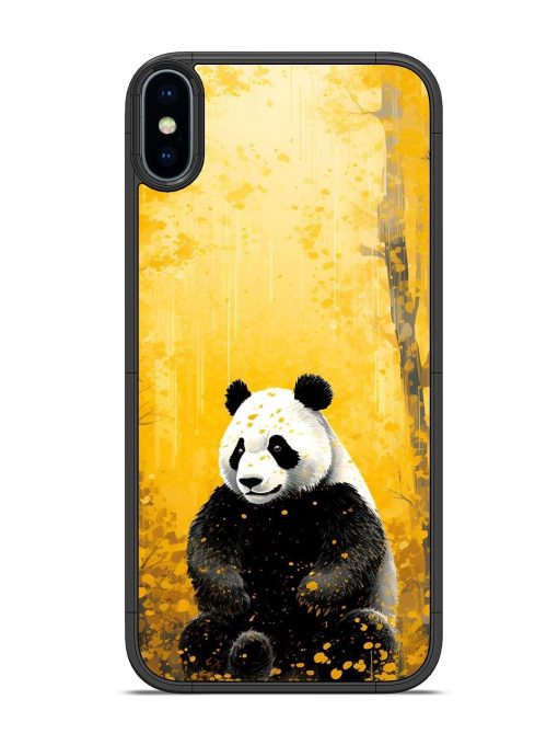 Golden Solitude Glossy Soft Edge Case for Apple Iphone Xs Chachhi